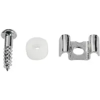 Boston SH-2-N Snarenhouder met Nylon Spacer en Schroef - Nikkelafwerking