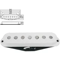 Boston PU-19-WH Stallion 7-string - vintage Alnico, wit
