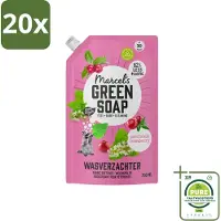Marcel's Green Soap 20 x Marcel’s Green Soap – Wasverzachter – Patchouli & Cranberry - Navulling – 750 ml - Grootverpakking - Wasverzachter - Navulling - Patchouli - Cranberry - Wasverzachter Navulling