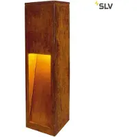 SLV Sokkellamp buiten Rusty Slot, bruin / roest, metaal, Modern, LED buitenlamp