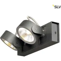 SLV Richtbare Spots Kalu Led 2 Lichts 2x24w Zwart
