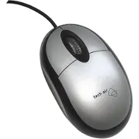 Tech air Techair XM301v2, geschikt voor zowel rechtshandigen als linkshandigen, optische muis, USB Type-A, 1000 DPI, zilverkleurig