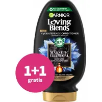 Garnier 1+1 Gratis: Loving Blends Magnetic Charcoal Conditioner 250 Ml