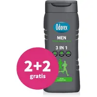 Odorex 2+2 Gratis: Douchegel For Men 3-in-1 Fresh Protection 300 Ml
