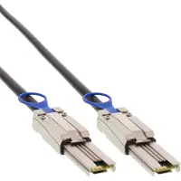Intos SAS verbindingskabel, Mini-SAS SFF-8088 naar Mini-SAS SFF-8088, 0,5m