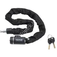Vevor 88 cm lange combinatie fietskettingslot met 2 sleutels