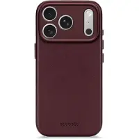 Decoded Leather Backcover - iPhone 17 Pro Max - Dark Ruby