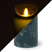 Peha Led kaars | | 12.5 cm (Bewegende vlam, Timer, Jeans blauw)