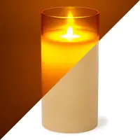 Peha Led kaars | | 15 cm (In glas, Timer, Amber)