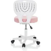Hjh OFFICE Kinder bureaustoel KIDDY TOP W Roze