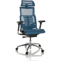 Hjh OFFICE Bureaustoel / Directiestoel POFIT GEN2 Netstof blauw