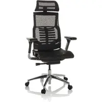 Hjh OFFICE Bureaustoel / Directiestoel POFIT GEN2 Netstof zwart