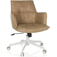 Hjh LIVING Bureaustoel / draaistoel SOLAO LIFE W stof beige