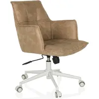 Hjh LIVING Bureaustoel / draaistoel SOLAO LIFE W stof beige