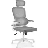MyBuero Bureaustoel / draaistoel ERGOMY FLEX Zitting stof / rugleuning netstof grijs