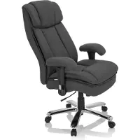 Hjh OFFICE BUILDER XXL I | Stof - XXL bureaustoel Donkergrijs