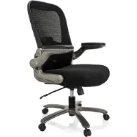 Hjh OFFICE Zware stoel / Bureaustoel INSTRUCTOR T I Titan XXL Netstof / Stof zwart