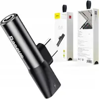 Baseus L41 Audio splitter en adapter USB C naar 3.5mm Audio Jack (Geen DAC-chip) aluminium - Koptelefoon splitter en adapter - Niet geschikt voor telefoons zonder DAC-chip