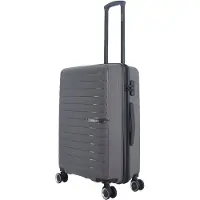 Saxoline – Fiesta | Harde Koffer / Valies / Reiskoffer – Medium (60L) – Grijs - Grijs / Medium