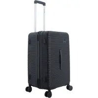Saxoline - Twist Trunk | Harde Koffer / Trolley / Reiskoffer - M - Zwart - Zwart / Medium