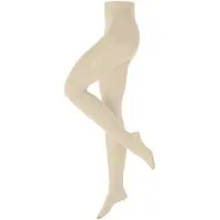 Burlington Cosy Cottage gedessineerd katoen wol panty dames beige - maat 40-42