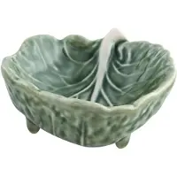 Bordallo Pinheiro kool Schaaltje Leaf 9 - Groen 6 stuks
