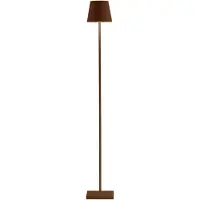 Zafferano Poldina Pro L Corten LED-lamp oplaadbaar en dimbaar met accu tot 12 uur - 2200-2700-3000K 3 hoogtes 52-87-122cm