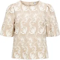 Object Blouse 'OBJMya' beige / wit