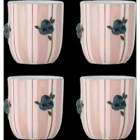 Bloomingville Carry kopjes roze set van 4 stuks