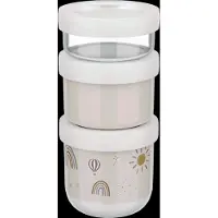 Mepal Stapelbare snackbox Mio 3-delig - Sunshine & Rainbow