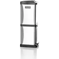 Hjh OFFICE Afvalbak/afvalscheidingssysteem CLEAN VII 32L (2 x 8 l + 16 l) staal zilver