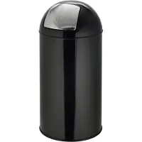 Hjh OFFICE PUSH 50L - Prullenbak Zwart