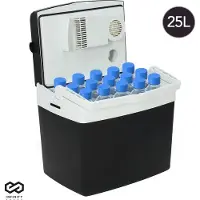 Infinity Goods Elektrische Koelbox - 25L - Coolbox - 12V en 230V - Frigobox - Koelen en Verwarmen - Zwart