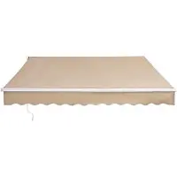 DUOKU Terrasluifel - - RA250200 - 2,44x2,13m - UV-bescherming 80+ - Handmatig