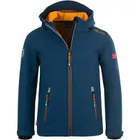 TROLLKIDS - Kid's Trollfjord Jacket - Softshelljack 128, blauw