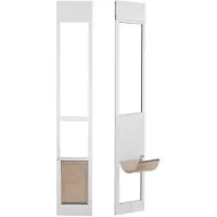 OEM Deur voor Hond - - Model CWM03-L - Veiligheidsglas - Aluminium - Verstelbaar