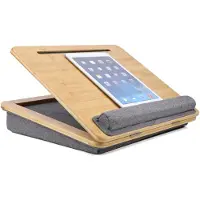 Hjh OFFICE Laptoponderlegger / Laptopkussen COMFILAP III 42 x 34 cm, verstelbaar bruin / grijs