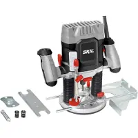 Skil Bovenfrees 1200W - Freesmachine - Vingerfrees - Spantangen 6, 6,35 & 8mm - Freesdiepte 55mm - Variabele Snelheid - Alle Materialen - Met Breedtegeleider, Centreerpen & Kopieerring - 1841 AA
