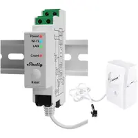 Shelly Energiemeter 2-Weg Pro 3Em 400A Wifi Voor Smart Home Systeem