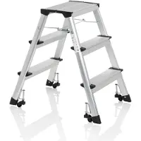 Hjh OFFICE SOLID IV | 3 treden - Klaptrap Aluminium