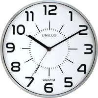 Unilux 400094283 Wandklok/Quartzklok "POP", diameter: 300 mm, zilver