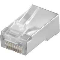 Goobay RJ45 connector Cat5e | S/FTP (Voor soepele kern, 10 stuks)