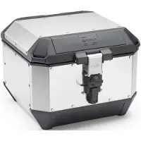 Kappa Moto MITTELSTAMM 44L MONOKEY KMS K'MISSION, aluminium, zilverkleurig
