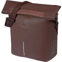 Basil City - Fietsshopper - MIK Hooks - Enkele Fietstas - 14-16 Liter - Waterafstotend - Reflectiedetails - Roasted Bruin
