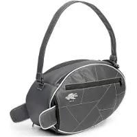 Kappa Rugby tas, donkergrijs, 38x16x25 cm, 14,5 liter, met zilveren rand