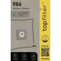 Top Filter Set van 4 stofzuigerzakken voor Rowenta en Moulinex TopFilter Premium