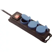 As Schwabe 3fach-Steckdosenleiste IP44