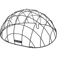 Basil Pluto Space Frame Draadkoepel - Staal - Zwart
