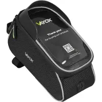 Vayox Waterdichte fietsframetas met telefoonhouder (tot 7") - VA0450