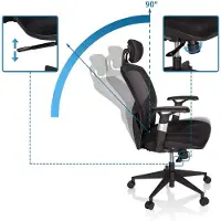 Hjh OFFICE VENUS BASE - High end bureaustoel Zwart